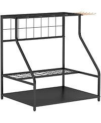 Outsunny Garden Tool Organizer for Garage, 3 Tier Yard Tool Holder,