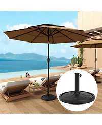 Outsunny Patio Umbrella Base, 26 lbs Resin Outdoor Umbrella Sd,