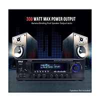 Pyle Bluetooth 300W Home Theater Stereo Amplifier Receiver - PT272AUBT