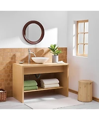 Waterfall Single Hole Single-Handle Bathroom Sink Faucet With Supply Line and Escutcheon in Oil Rubbed Bronze