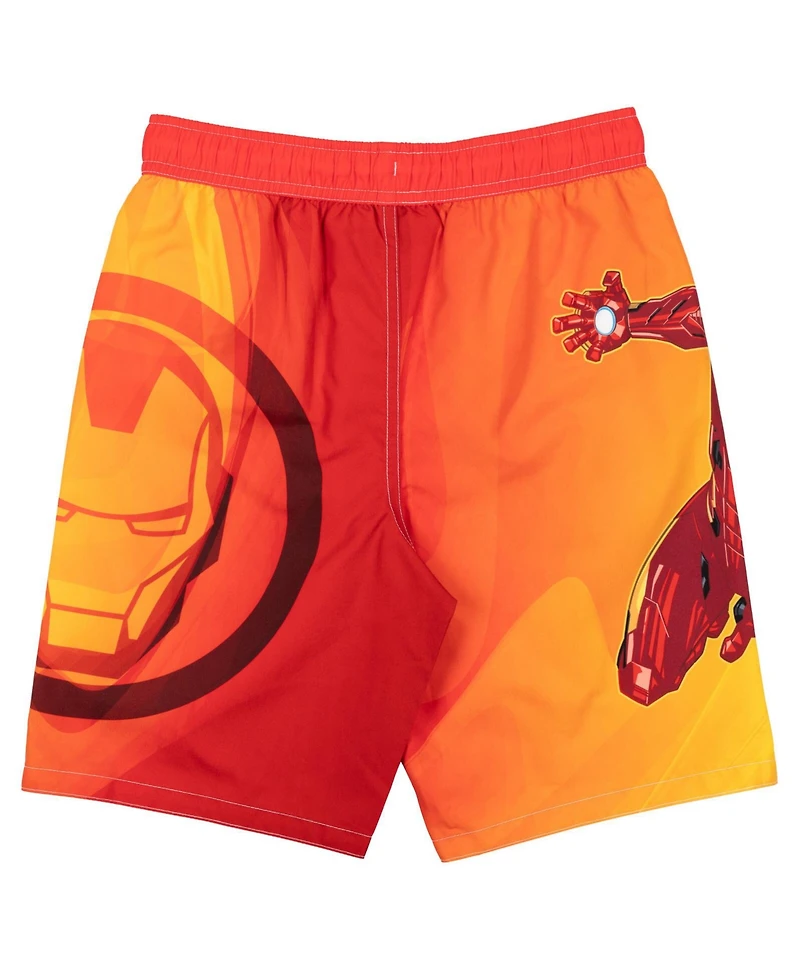 Avengers Boys Marvel 3 Pack Swim Trunks Bathing Suits