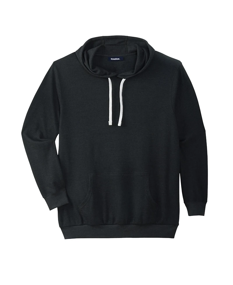 KingSize Big & Tall Waffle-Knit Thermal Hoodie