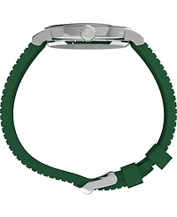 Timex Men's Quartz Analog Green Rubber Watch, 40mm