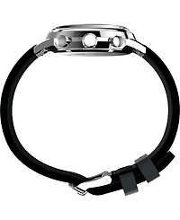 Timex Men's Quartz Analog Black Leather Watch, 40mm