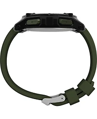 Timex Men's Chronograph Green Silicone Watch, 49mm