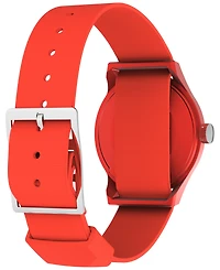 Timex Men's Quartz Analog Orange Nylon Watch, 36mm