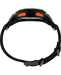 Timex Men's Quartz Digital Black Leather Watch