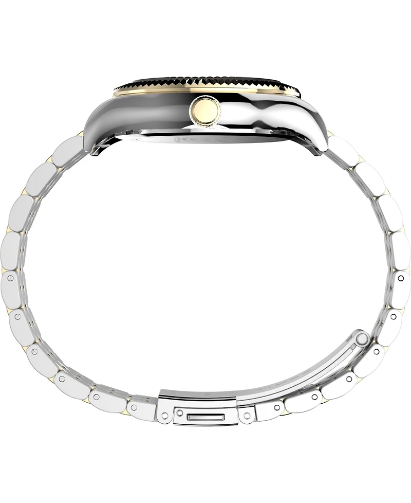 Timex Women's Quartz Analog Two-Tone Stainless Steel Watch, 34mm