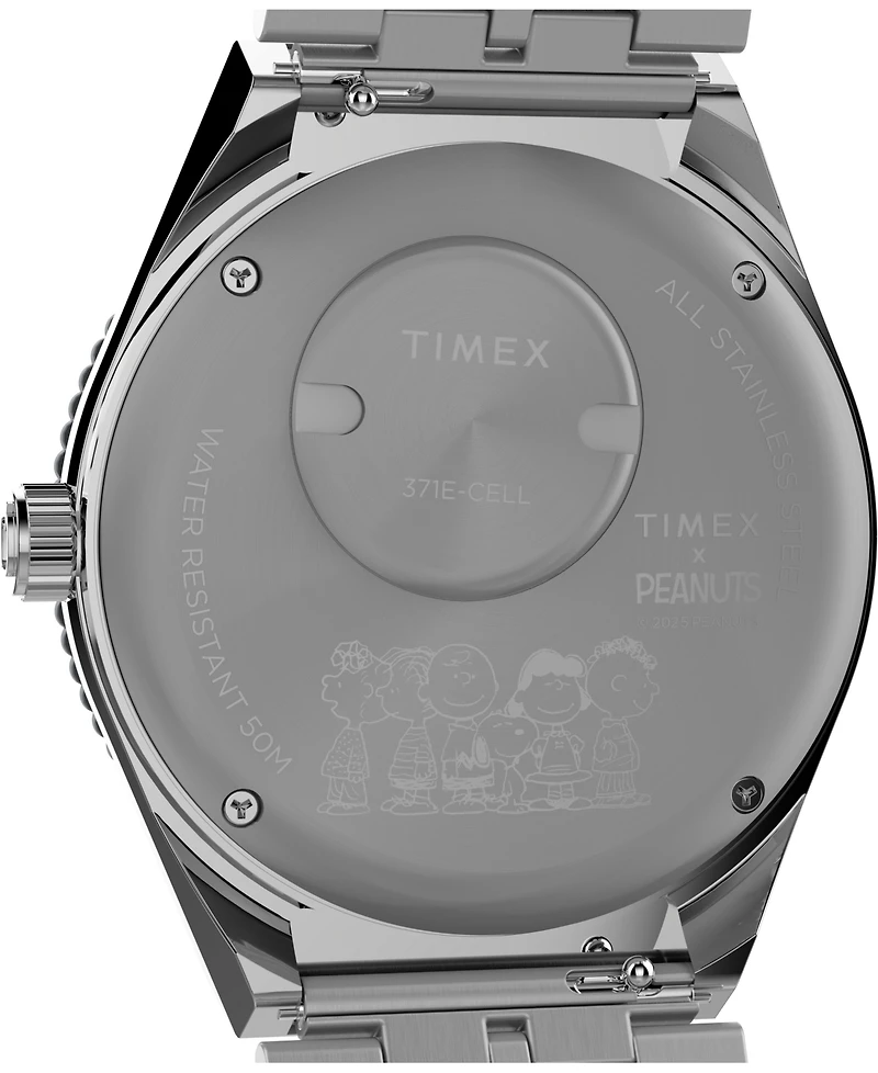 Timex Men's Quartz Analog Silver-Tone Stainless Steel Watch, 38mm