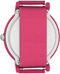 Timex Women's Quartz Analog Pink Nylon Watch, 34mm