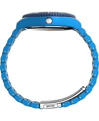 Timex Men's Quartz Analog Blue Stainless Steel Watch, 42mm