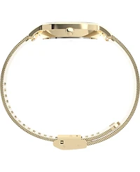 Timex Women's Quartz Analog Gold-Tone Stainless Steel Watch, 34mm