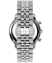 Timex Men's Chronograph Silver-Tone Stainless Steel Watch, 41mm