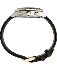 Timex Men's Quartz Analog Brown Leather Watch, 39mm