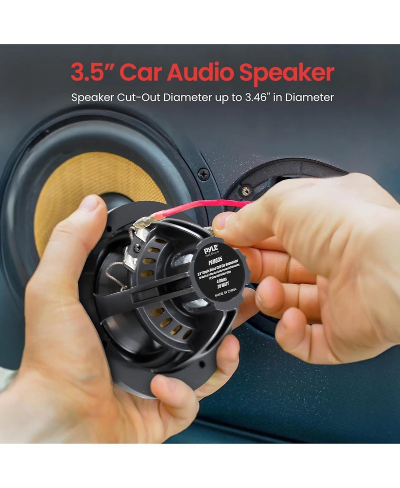 Pyle 3.5" Single Voice Coil Car Subwoofer - PLMG35