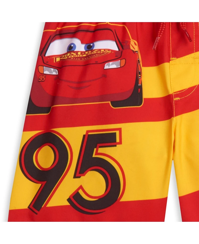 Cars Boys Pixar Lightning McQueen Swim Trunks Bathing Suit
