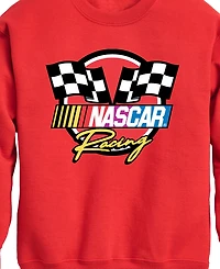 Nascar Big Boys Racing Logo Graphic Crew Fleece Sweatshirt