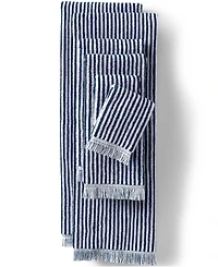Lands' End Cotton Yarn-dyed Stripe Bath Towel