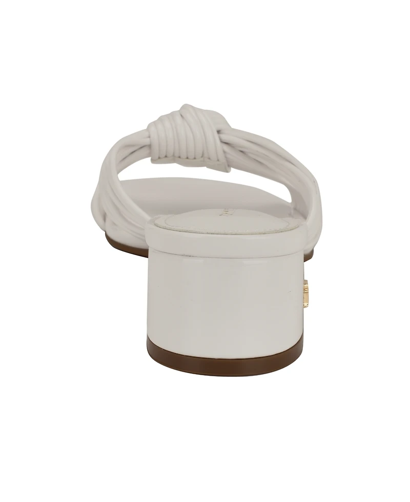 Tommy Hilfiger Women's Philie Knotted Crisscross Block Heel Sandals