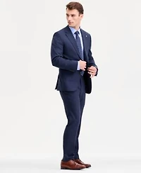 Ted By Ted Baker Mens Modern Fit Blue Sharkskin Wool Blend Suit Separates