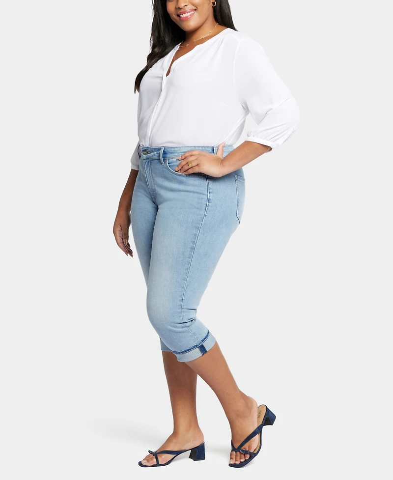 Nydj Plus Marilyn Crop Cuff Denim Jeans