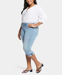 Nydj Plus Marilyn Crop Cuff Denim Jeans