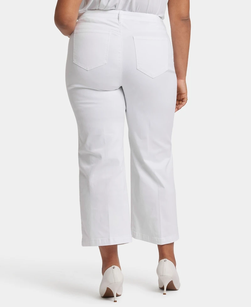 Nydj Plus Teresa Wide Leg Ankle Jeans