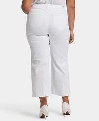 Nydj Plus Teresa Wide Leg Ankle Jeans