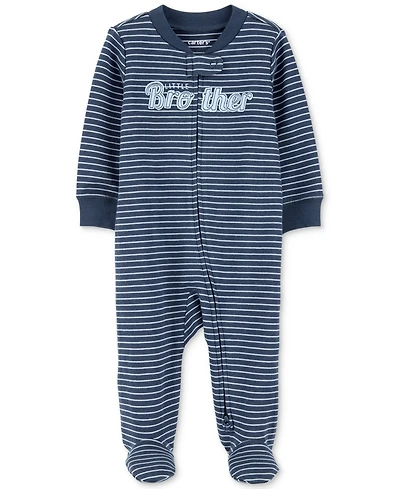 Carter's Baby Boys Cotton Little Brother Sleep & Play Pajamas