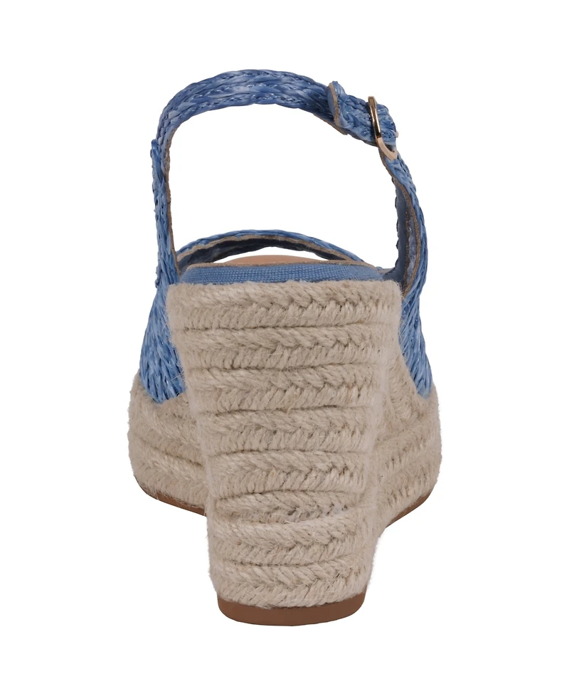 Gc Shoes Women's Amira Woven Espadrille Wedge Sandals