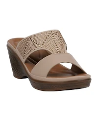 Gc Shoes Women's Everi Embellished Wedge Sandals