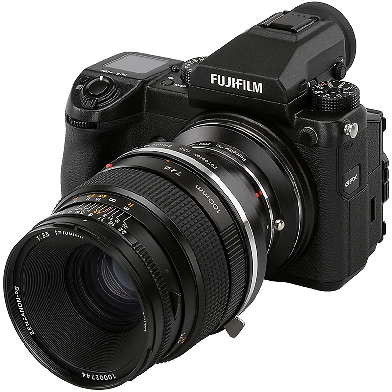 Fotodiox Pro Lens Mount Double Adapter for Bronica Gs-1 (Pg) Mount Slr & Canon Eos (EF / Ef-s) D/Slr Lenses to Fujifilm G-Mount Gfx Mirrorless Digital