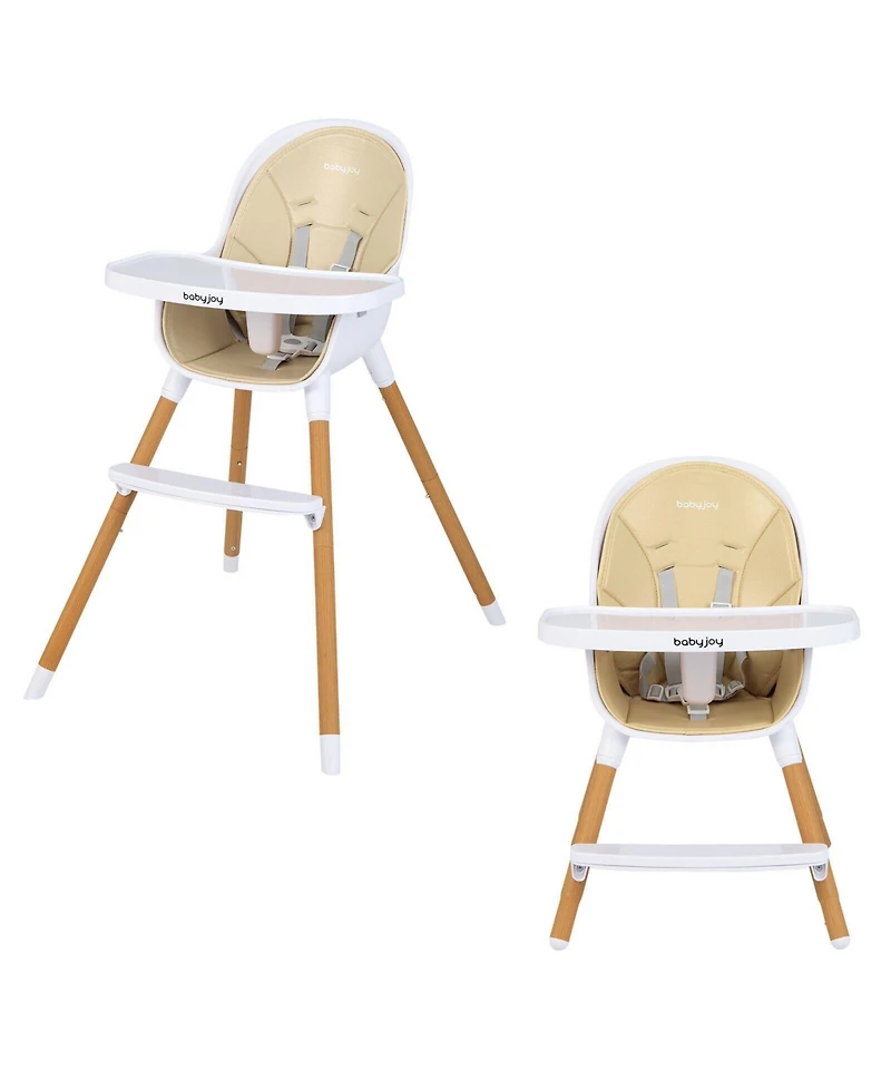 Gouun Kids 4-in-1 Convertible High Chair Feeding with Adjustable Tray
