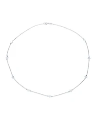Bling Jewelry Dainty Celestial Multi Star Strand Necklace in Sterling Silver Usa Patriotic Design