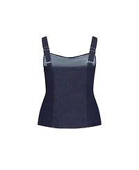 City Chic Plus Abbie Denim Top