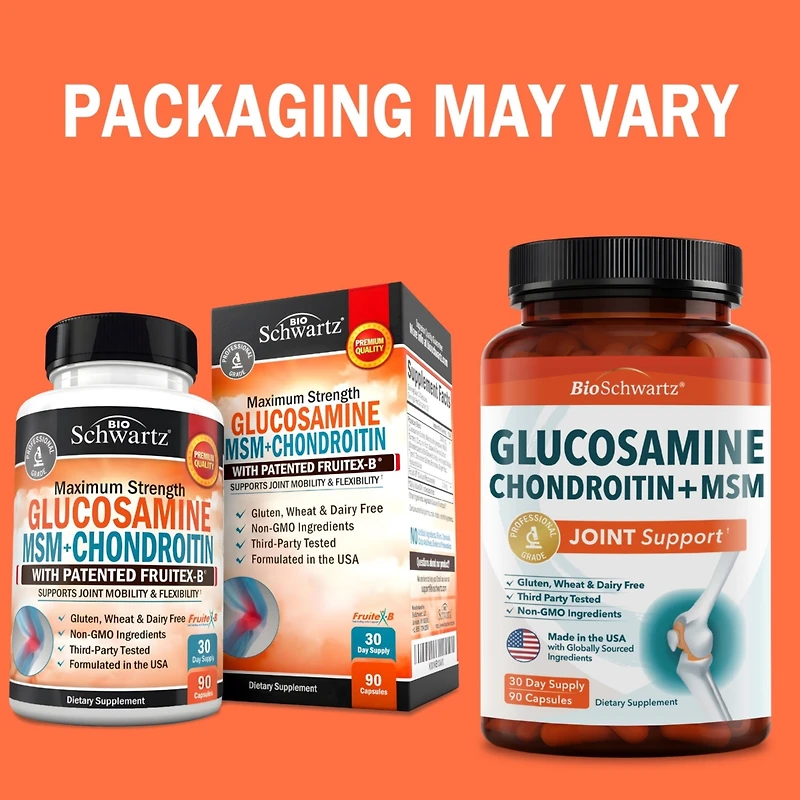 Glucosamine Chondroitin Msm 2110mg - Joint Support Supplement with Turmeric Curcumin - Gluten-Free Non-gmo Supplement - Made in Usa