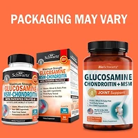 Glucosamine Chondroitin Msm 2110mg - Joint Support Supplement with Turmeric Curcumin - Gluten-Free Non-gmo Supplement - Made in Usa
