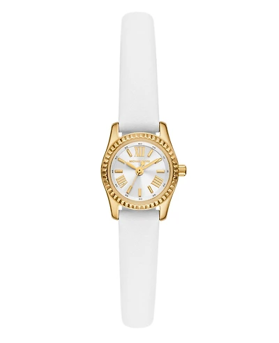 Michael Kors Women's Lexington White Leather Watch, 19mm