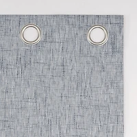 Aldwin Slub Texture Magnetic Closure 100% Blackout Grommet Curtain Panel