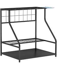 Outsunny Garden Tool Organizer for Garage, 3 Tier Yard Holder,