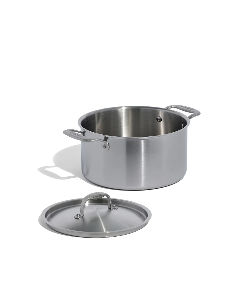 Made In Stainless Steel Clad -Quart Stock Pot with Lid