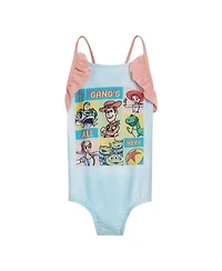 Disney Girls Toy Story Upf 50+ One Piece Bathing Suit