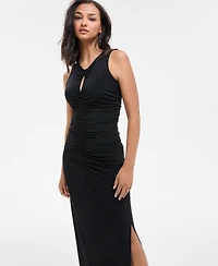 Boss Orange Women's Sleeveless Ruched Keyhole Dress