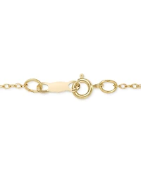Belle de Mer Cultured Freshwater Pearl (8mm) & Diamond (1/6 ct. t.w.) Bezel 18" Pendant Necklace in 14k Gold