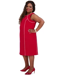 Kasper Women's Piped Sheath Dress, Regular & Plus