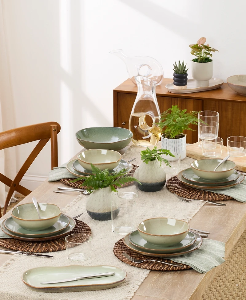 Oneida Organic Shades 12 Pc. Dinnerware Set, Service for 4