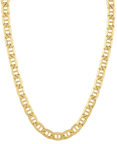 Lightweight Polished Mariner Link 18" Chain Necklace (5.5MM) in 14k Gold