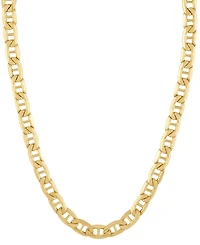Lightweight Polished Mariner Link 18" Chain Necklace (5.5MM) in 14k Gold