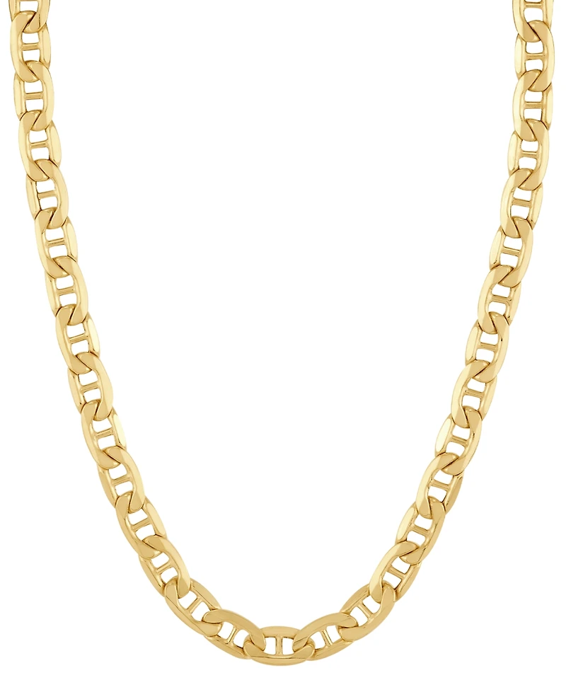 Lightweight Polished Mariner Link 22" Chain Necklace (5.5MM) in 14k Gold