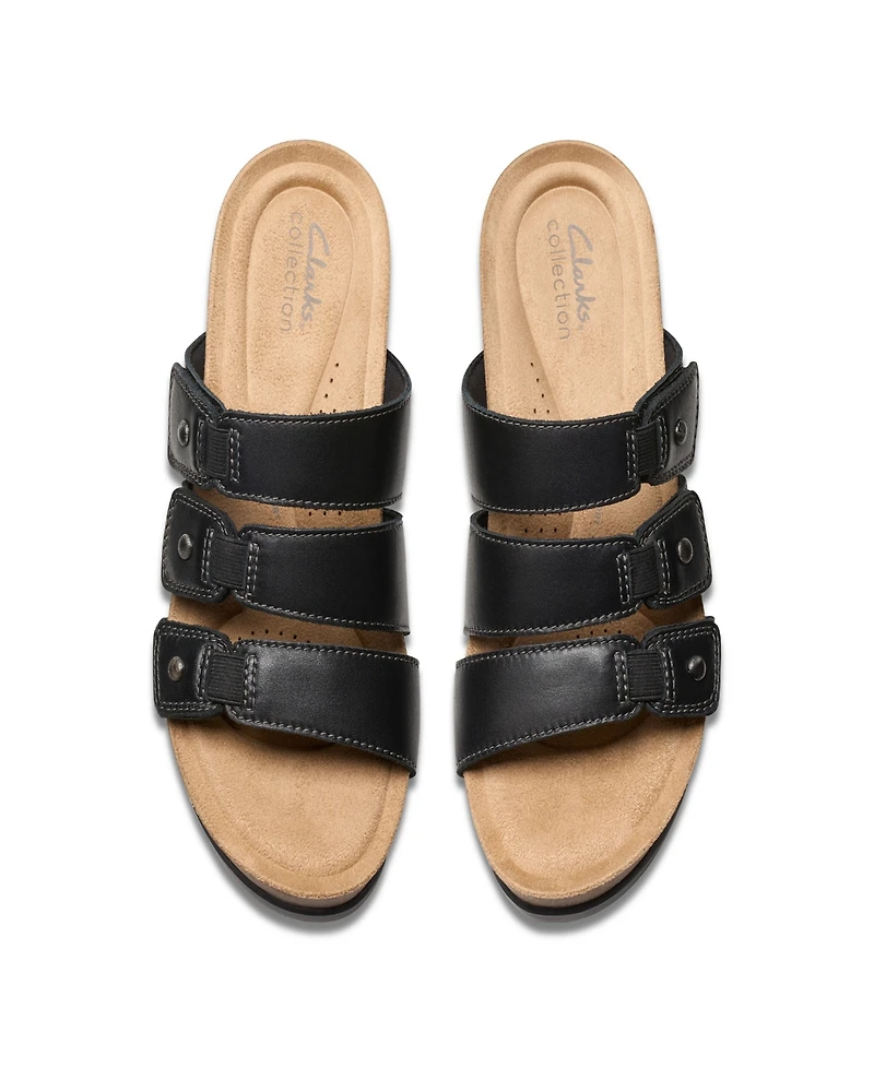 Clarks Collection Women's Calenne Lily Wedge Sandals